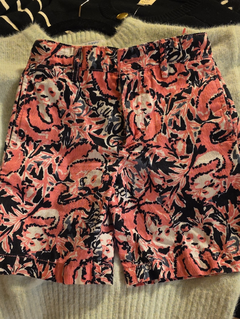 Lilly Pulitzer "Hanging With My Boo" Pink and Black Beaumont Boy Shorts 4T